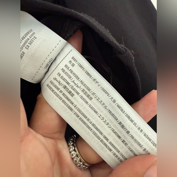 Abercrombie & Fitch Corset Long Sleeve Top, size medium. - Picture 7 of 7